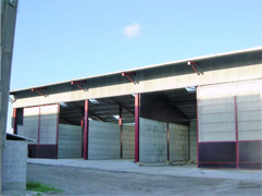 Vue d'ensemble de cases de 5 m x 10 m